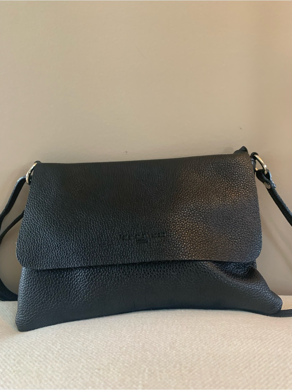 Pelletteria Veneta Made in Italy Pebbled Leather Crossbody -